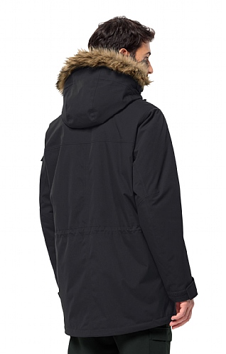 Jack wolfskin glacier canyon parka black sale