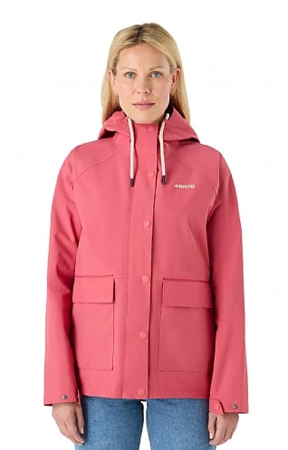Ladies Musto Classic Shore Waterproof Jacket, Sweet Raspberry