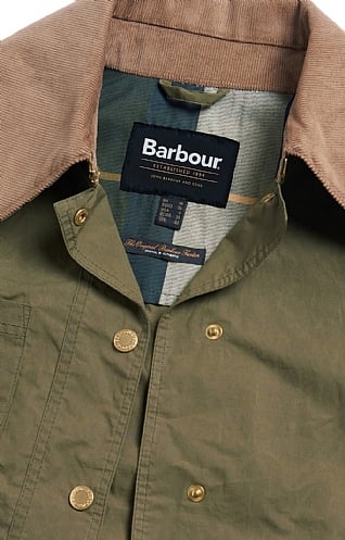 Ladies Barbour Hutton Showerproof Jacket, Green - House of Bruar