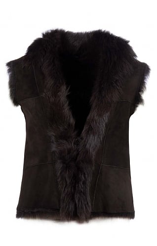 Ladies fur deals gilet next