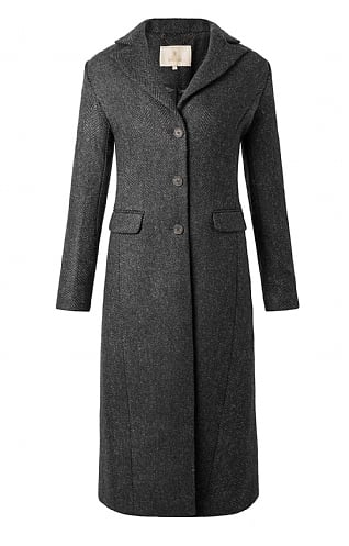 Tweed full length on sale coat