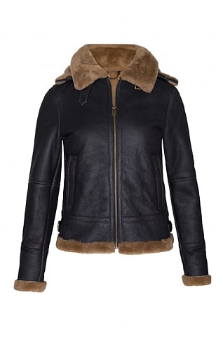 Stand Studio Faux-Fur Padding RAINA Aviator Jacket women - Glamood Outlet