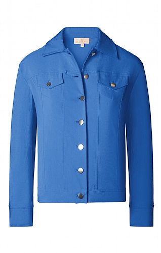 Electric blue denim jacket hotsell