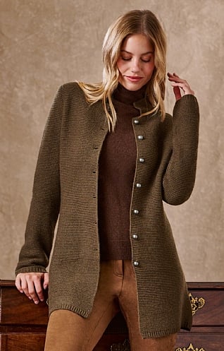 Ladies Wool Rich Tie Coat - House of Bruar