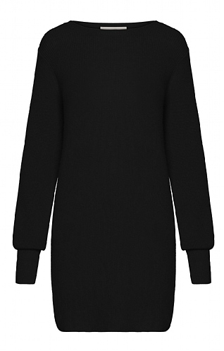 Brodie Cashmere Ladies Cashmere Nalu Dress - Black, Black