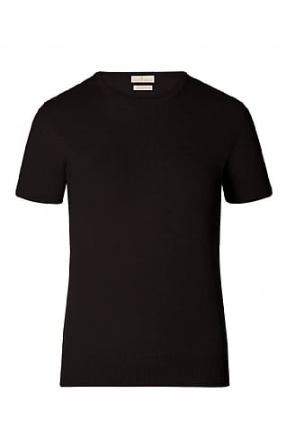 Short sleeve black sale cashmere sweater