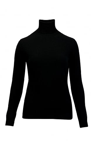 Black cashmere outlet roll neck womens