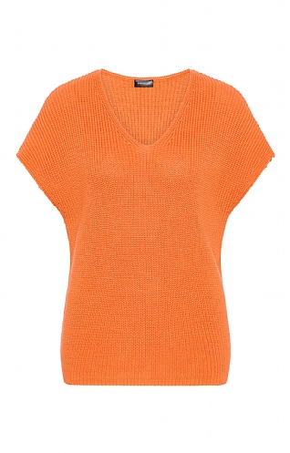 Lebek Ladies Knit Slipover, Orange