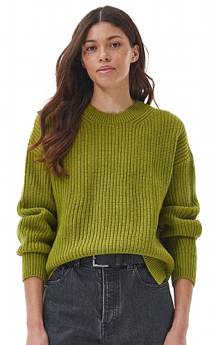 Ladies Barbour Horizon Knitted Sweater, Meadow