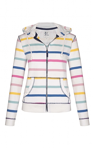 Ladies Lazy Jacks Zip Through Hoodie, Pastel