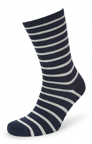 Ladies Seasalt Sailor Socks, Breton Magpie