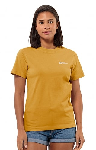 Ladies Jack Wolfskin Essential T-Shirt, Curry