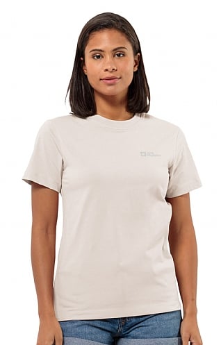 Ladies Jack Wolfskin Essential T-Shirt, Seashell