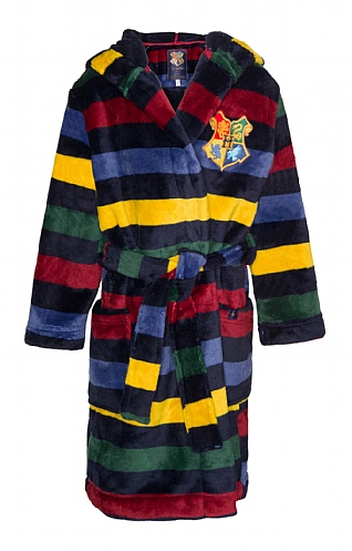 Unisex Joules Harry Potter Dressing Gown, Navy Multi Stripe