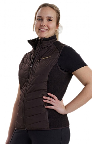 Ladies Deerhunter Lady Caroline Padded Waistcoat, Dark Prune